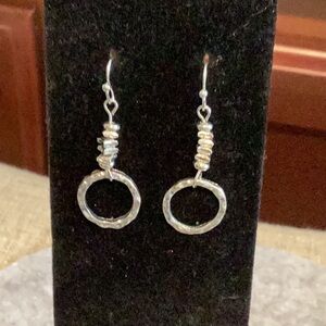 Elegant Silver Hoop Earrings